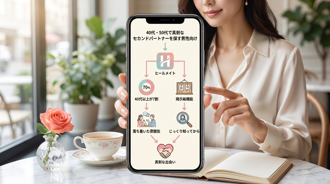 40代・50代で真剣なセカンドパートナーを探す男性向け