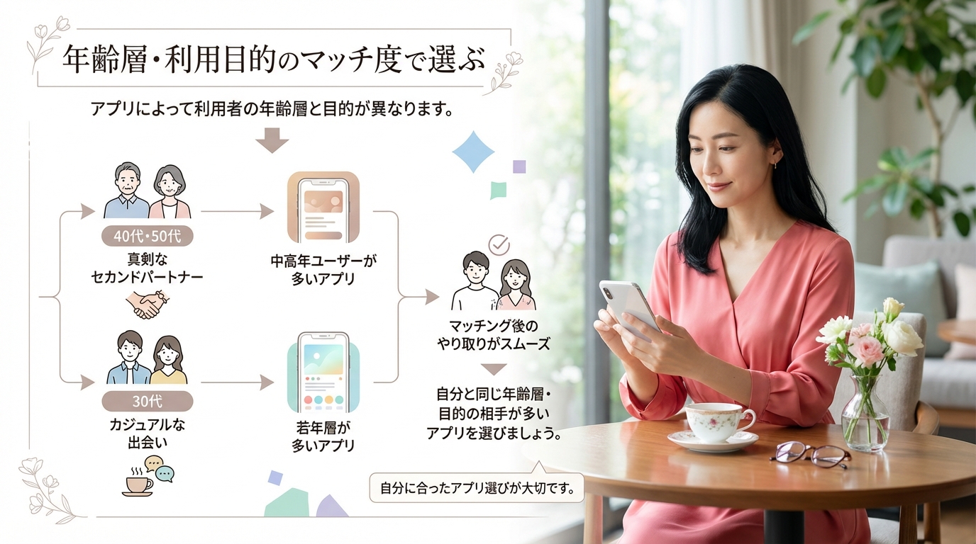 年齢層・利用目的のマッチ度で選ぶ