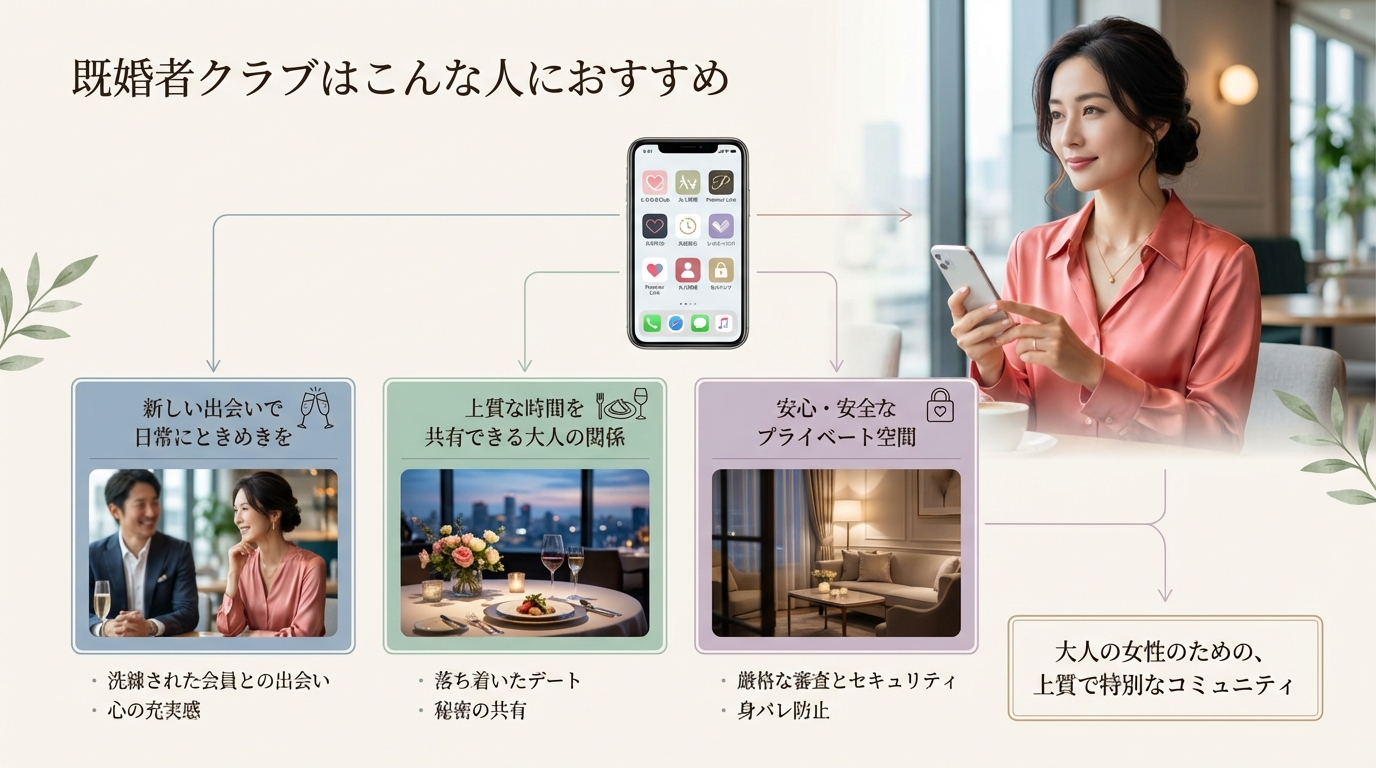 既婚者クラブはこんな人におすすめ